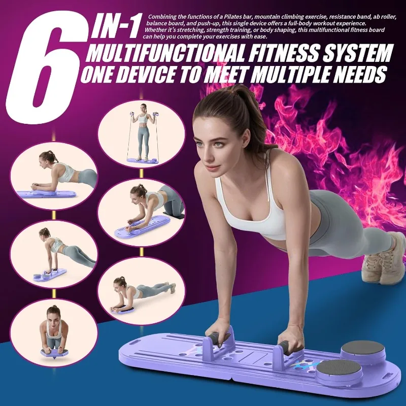 Planche de Pilates, machine de réformation de Pilates, équipement de Pilates, planche abdominale multifonctionnelle, planche Ab, planche d'exercices