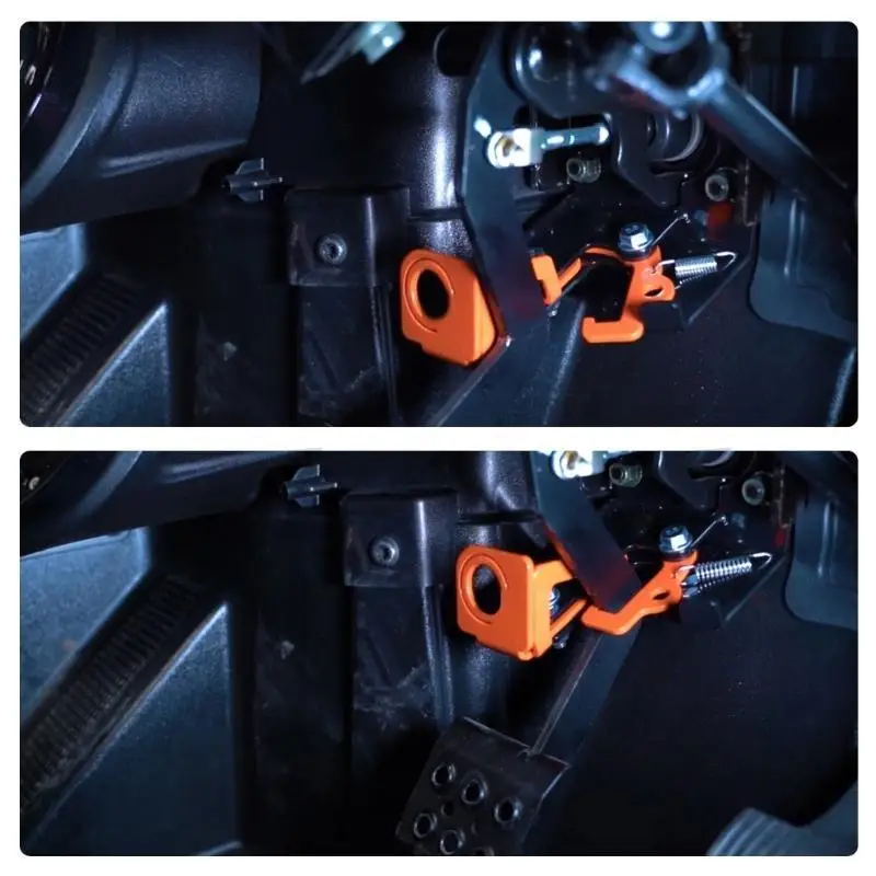 

02DE Ручной стояночный тормоз с пружиной, запираемый стояночный тормоз для квадроцикла, сменный аксессуар для 1000