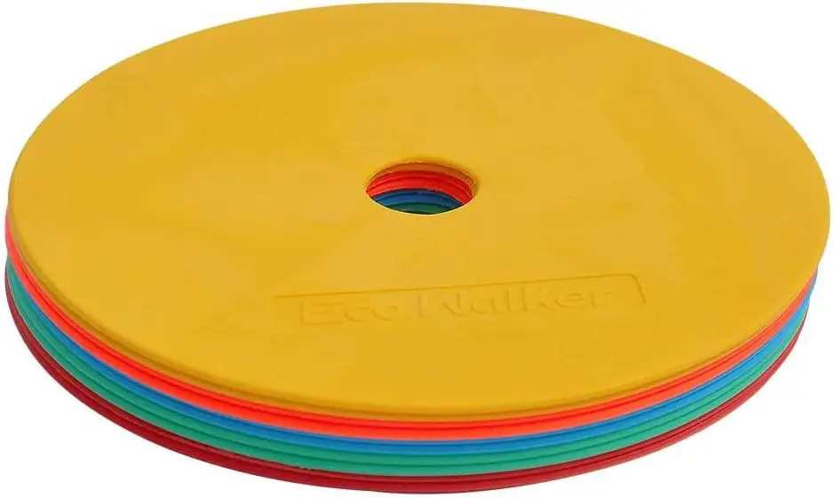 

Flexible Flat Spot Markers for Soccer Basketball Sports Speed Agility Training - Pack of 10