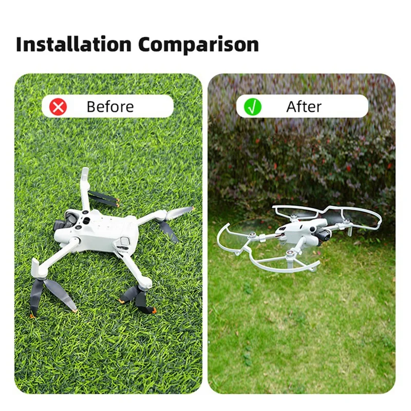 Pelindung baling-baling Aksesori suku cadang pengganti cocok untuk DJI Mini 4 Pro pelindung baling-baling pisau Bumper cincin Aksesori Drone