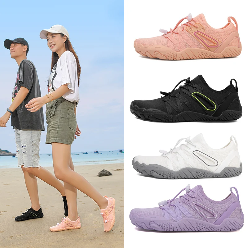 Waterschoenen voor heren en dames Gym op blote voeten schoenen zwemmen rotsklimmende strandschoenen nieuw 2025 sneldrogend antislip rubberen zool