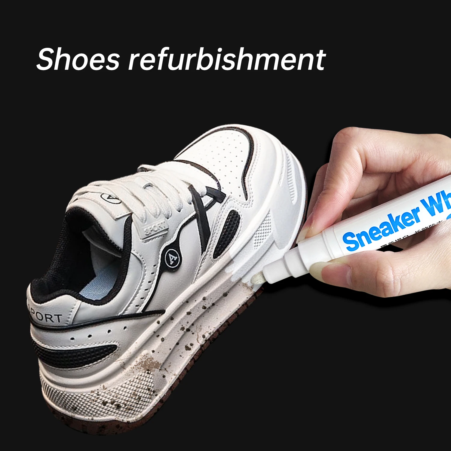 Shoes Stains Removal Waterproof Sneakers Anti-Oxidation Pen Repair Complementary Color White Go Yellow Shoe Whitening Cleaning