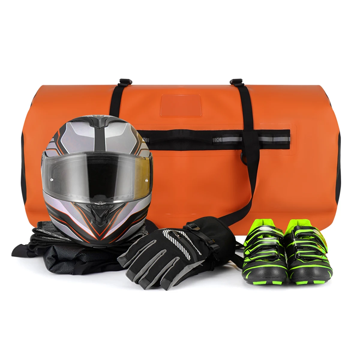 120L/150L حقيبة سفر خارجية مقاوم للماء التخييم حقيبة التخزين حقيبة سفر دراجة نارية الذيل حقيبة جافة دراجة نارية حقيبة مقعد