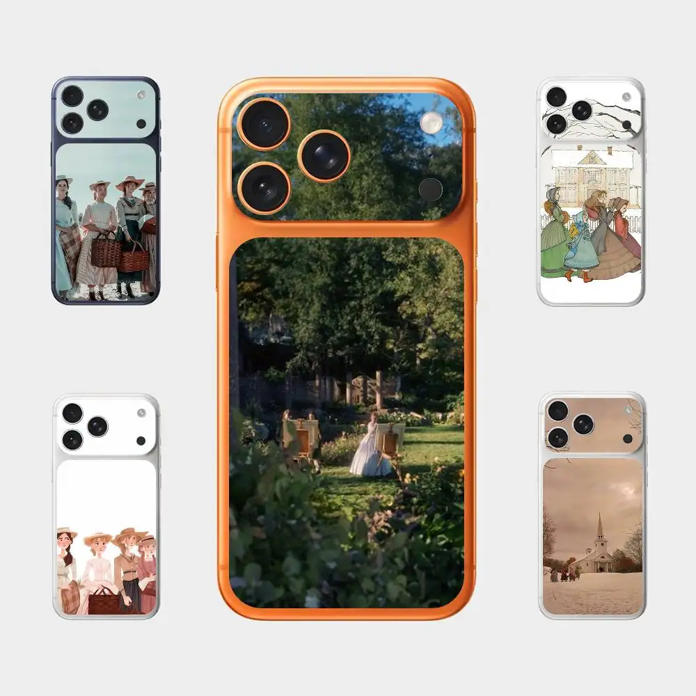 

L-Little Woman Art For Iphone 17 Pro Max Back Protective Decorative Sticker Back Cover