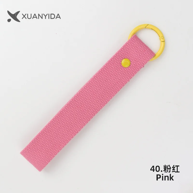 Strap Keyring Solid Color Fabric Keychain Lanyard Key Chain Men Women Car Key Strap Waist Wallet Keychains Keyrings Baggage Tag