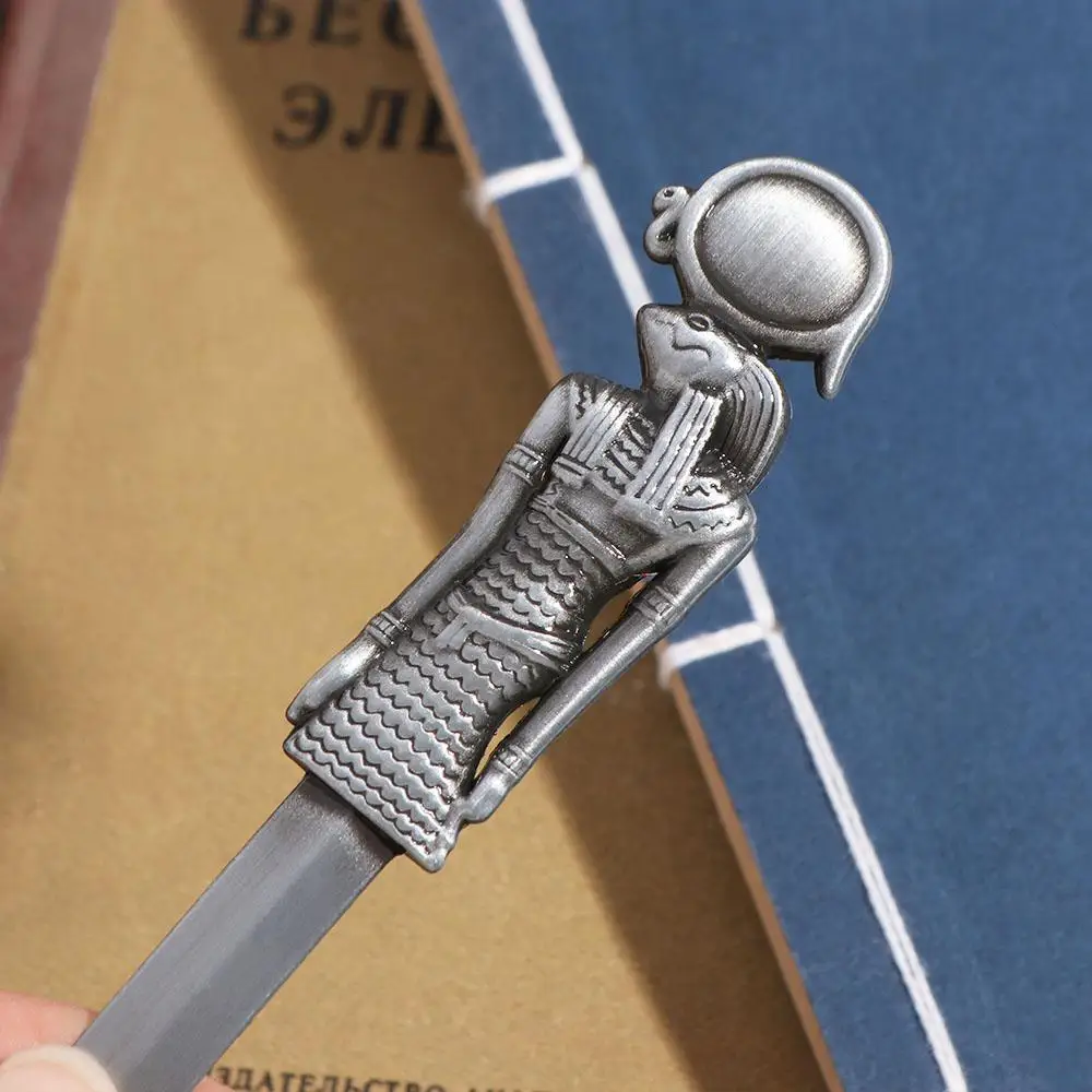 Egyptian Pyramid Pharaoh Envelope Opener DIY Crafts Tool Zinc Alloy Express Opener Letter Opening Tool Ancient Cutting Supplies