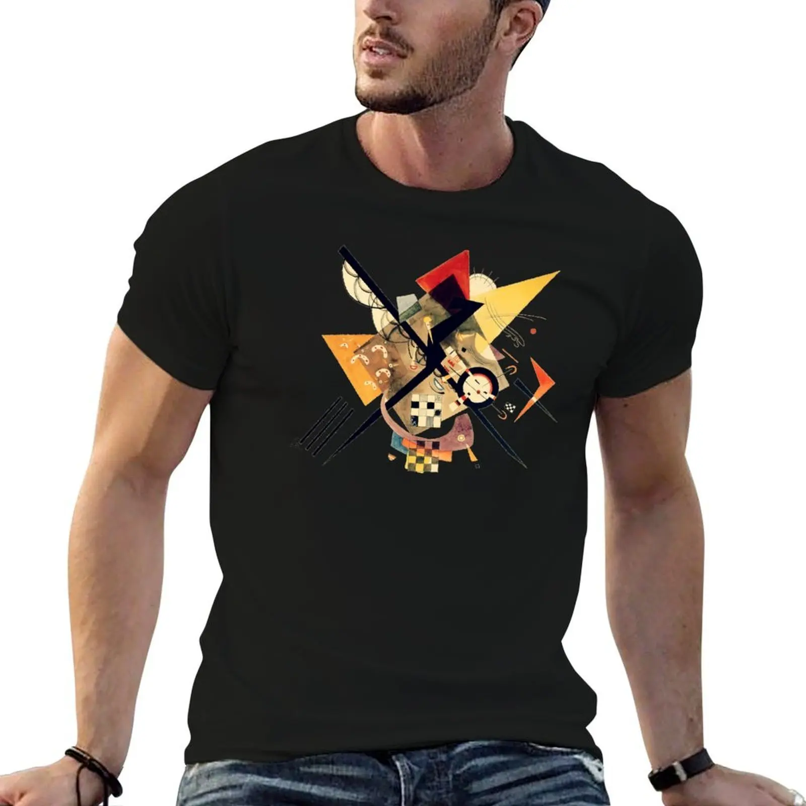 

Wassily Kandinsky - Study for On White II / Auf Weiss II Kandinsky Abstract Cubism w/ Signature T-Shirt