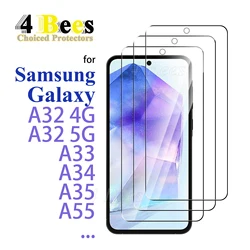Tempered Glass For Samsung Galaxy A32 A33 A34 A35 A55 4G 5G Screen Protector Protective mica Cryatal Anti Scratch