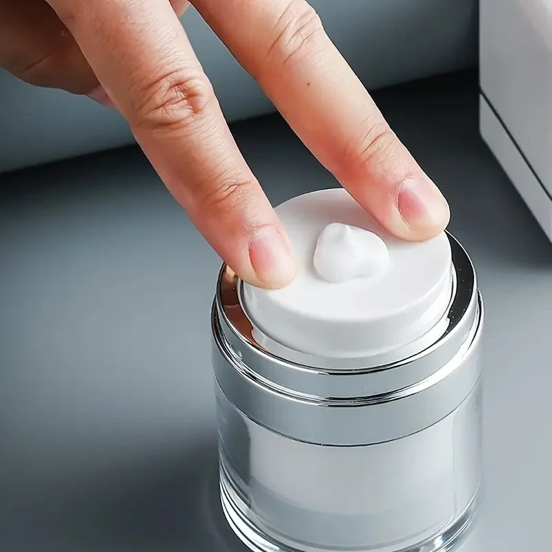 15/30/50/100ML Airless Pump Flasche Spender Creme Jar Vakuum Hautpflege Lotion Leere Behälter nachfüllbare Größe