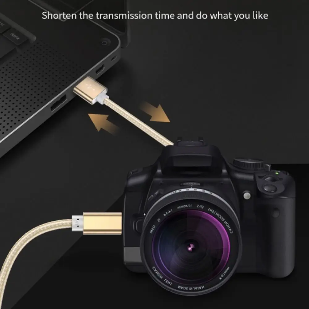 Double Head Mini USB to USB Wire Mini USB Cord Fast Data Charger Cable Mini USB to USB Charger Cable Camera Charging Cable