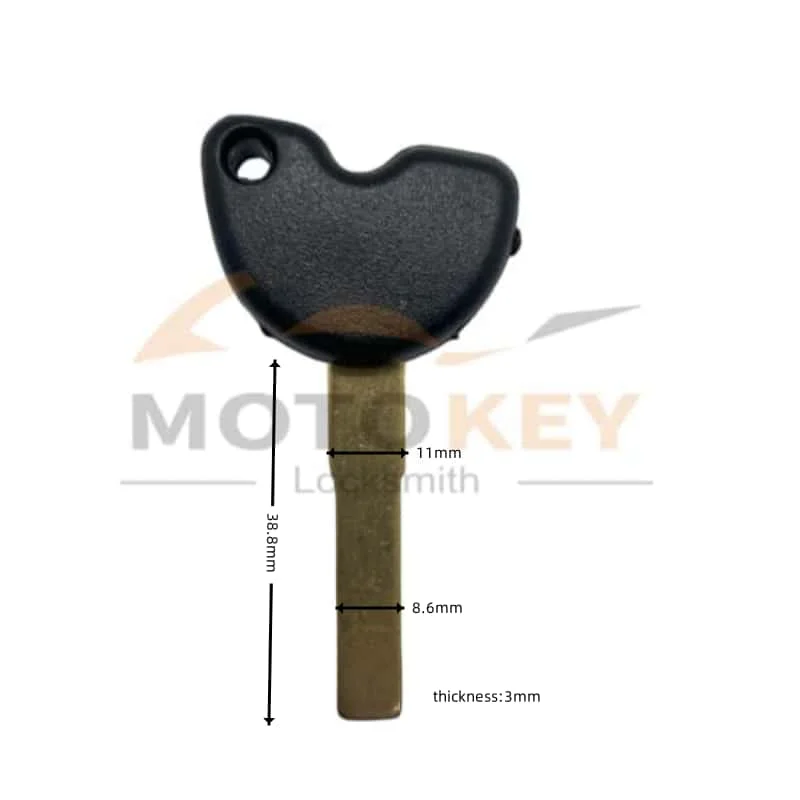 Uncut Blank Replacement Key Removable Chip For Piaggio 3VTE GTV GTS 125 250 300 795 GILERA NEXUS 500 MP3 250 Beverly 350