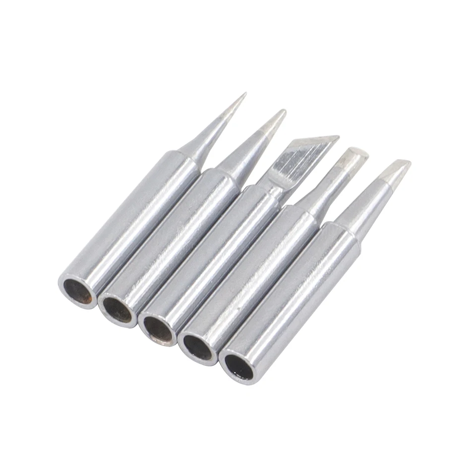 5pcs 900M Soldering Iron Tips Set Welding Nozzle Internal Heated Solder Heads Welding Tip Tool Lead-Free Solder Irons Bit