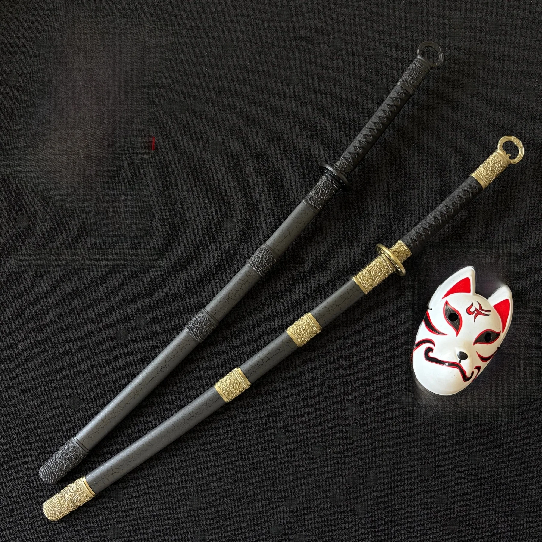 古代風コスプレリングハンドル付き鞘付き剣-ヤンユン十六音三-midnight-tian-剣-武術小道具剣