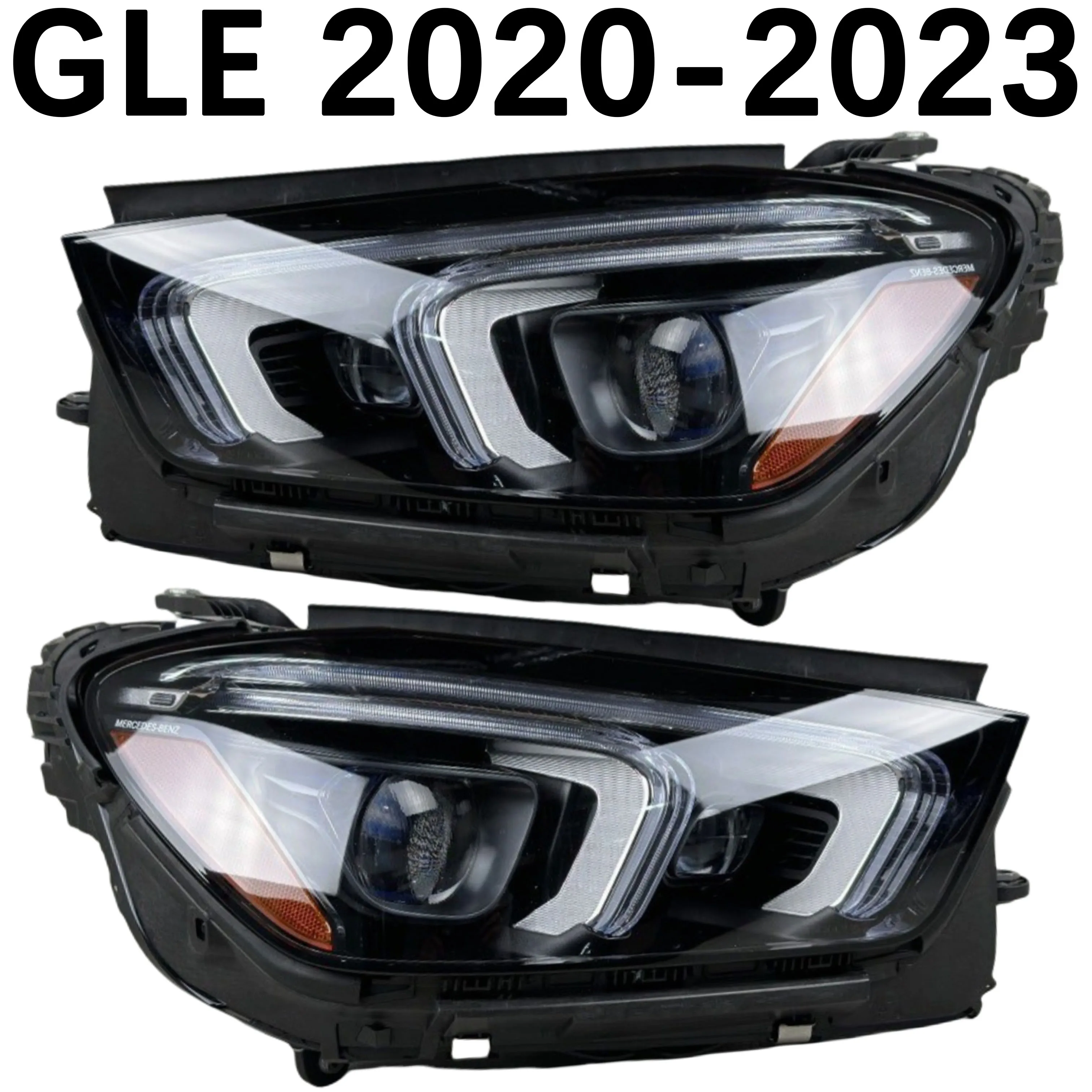 

1 шт. для фар Mercedes-Benz W167 X167 GLE-класса 2020-2023 светодиодные геометрические фары американская версия