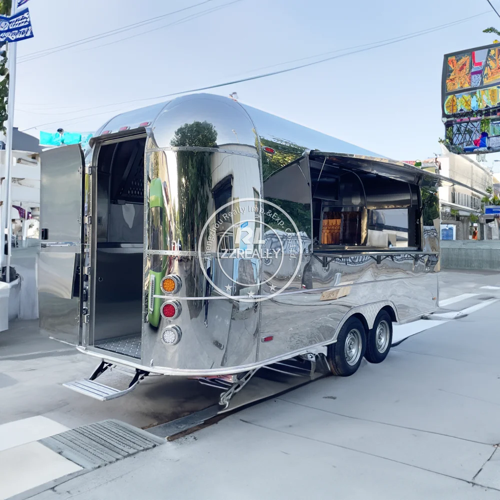  Food Van Truck Coffee Pizza Carts Snack Trailers Fully Catering Equipped Concession Food Truck