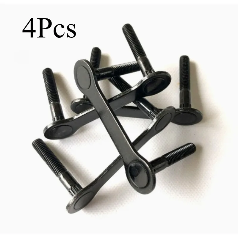 4Pcs/Set Skateboard Truck Bolts Screws Set Y67A‑31mm with Anti‑Sink Washers Durable Hardware Accessories for Skateboard Black