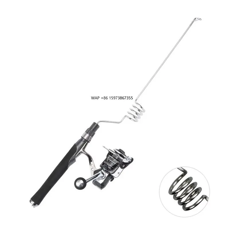 

TAKEDO PZ SG Portable Mini Fishing Rod Deep Sea Spin Travel Fishing Rod Ice Fishing Rod and Spin Reel Set