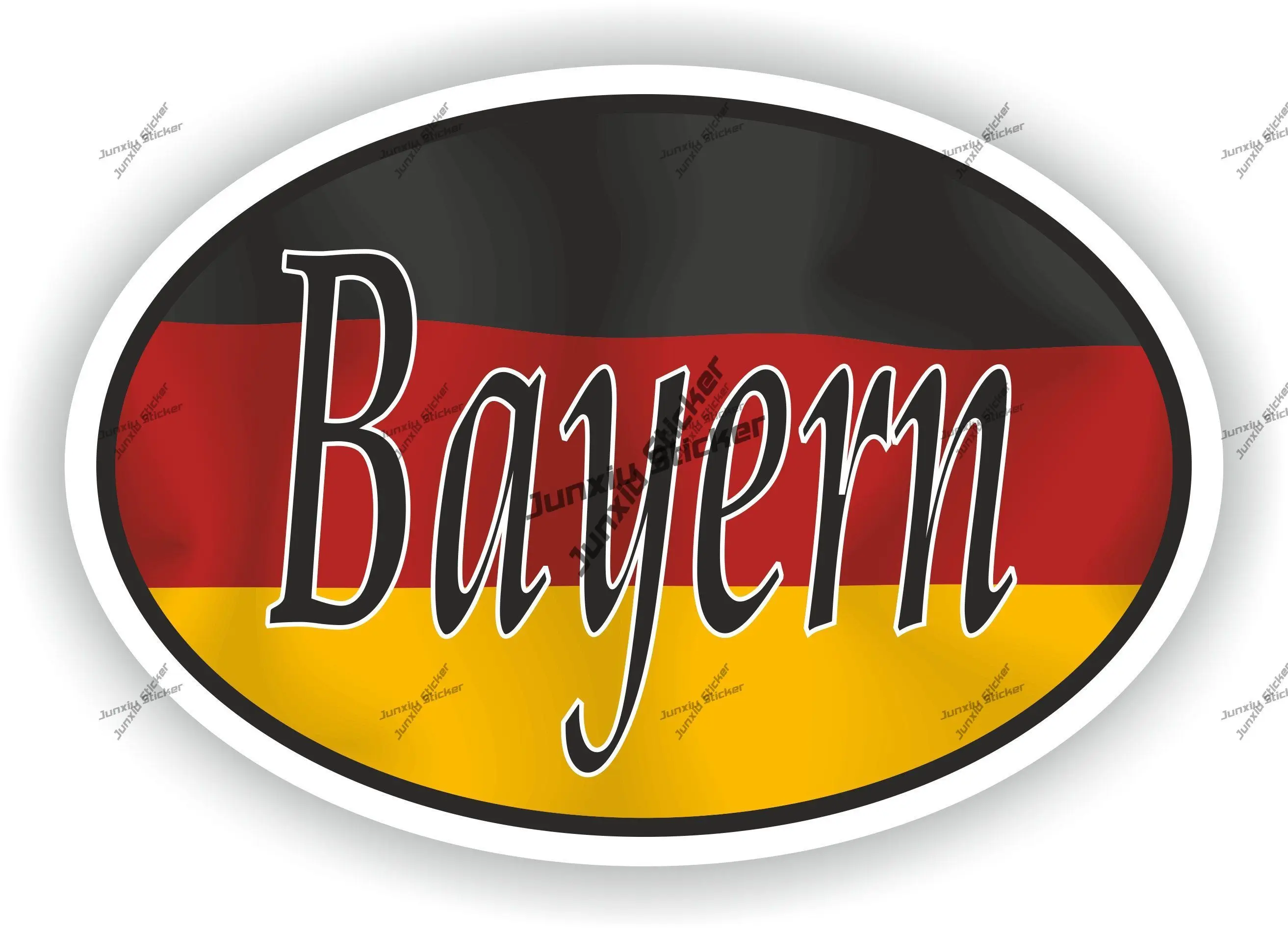 

Bayern Germany City Country Code Oval Sticker with Flag Bayern German Decal Vehicle Decor Accessories for SUV Car Bumper Laptop