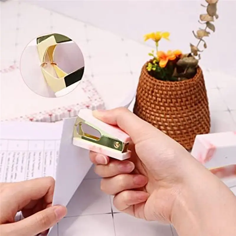 Latest ABBQ-2 Pcs Staple Remover Marble Staple Remover Tool Portable Staple Puller with Lock, Desk Organizers and Accessories