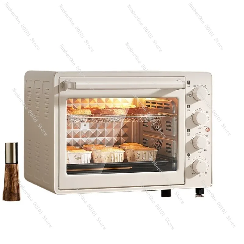 30L Air Fryer Oven, Multi-Functional Circulation Oven, Low Oil and Low Fat Baking and Frying, Air Fryer Bread and Cake Appliance
