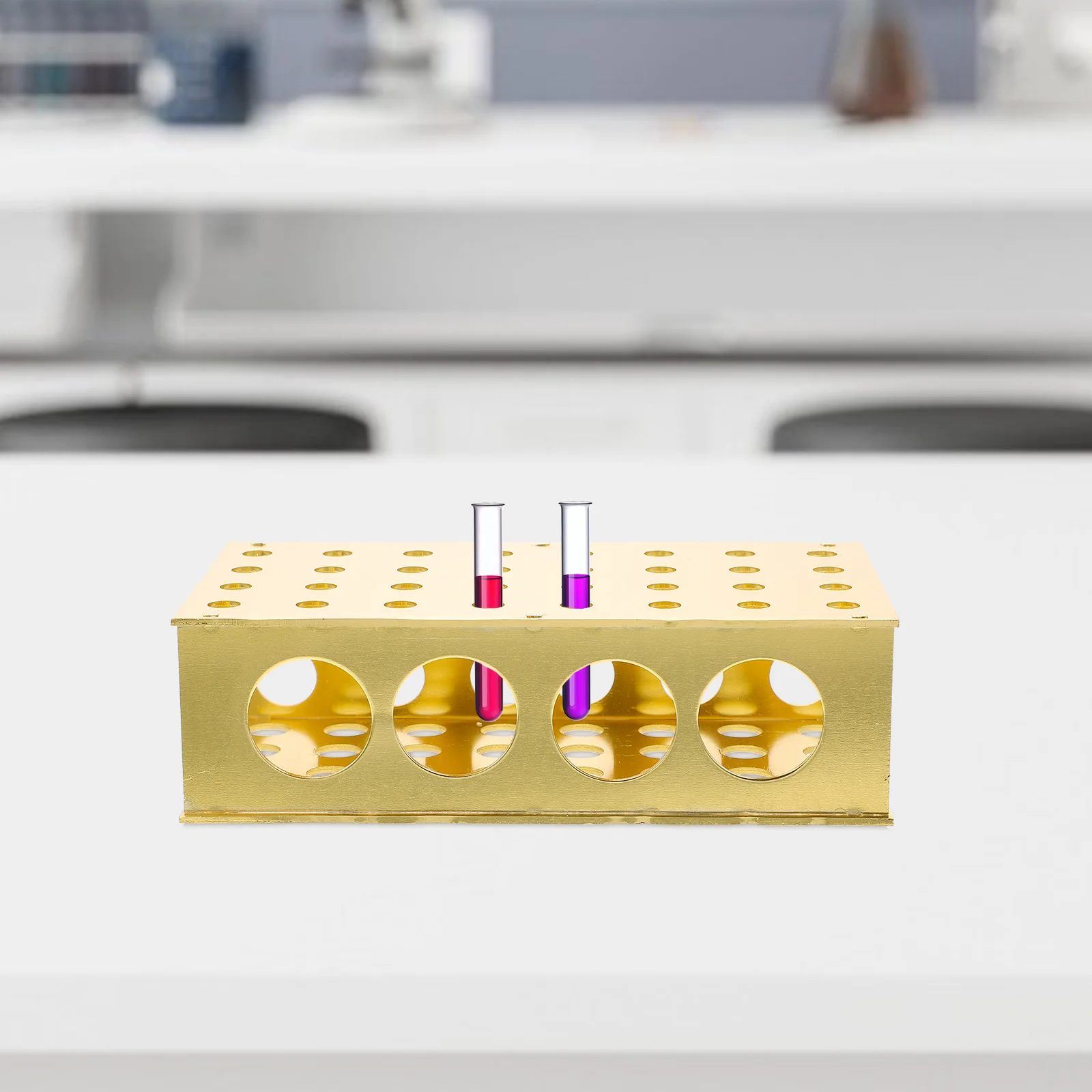 

Test Tube Rack Tubes Laboratory Stand Multi-hole Storage Holder Experiment for Labs