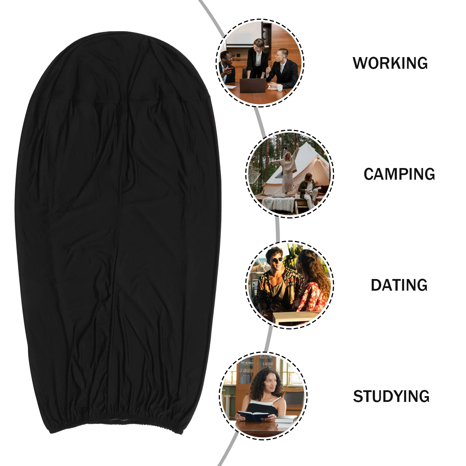 

Elastic Cocktail Table Cover Solid Color Stretch Tablecloth for Wedding Banquet Party Restaurant Decoration Cocktail Table Cover