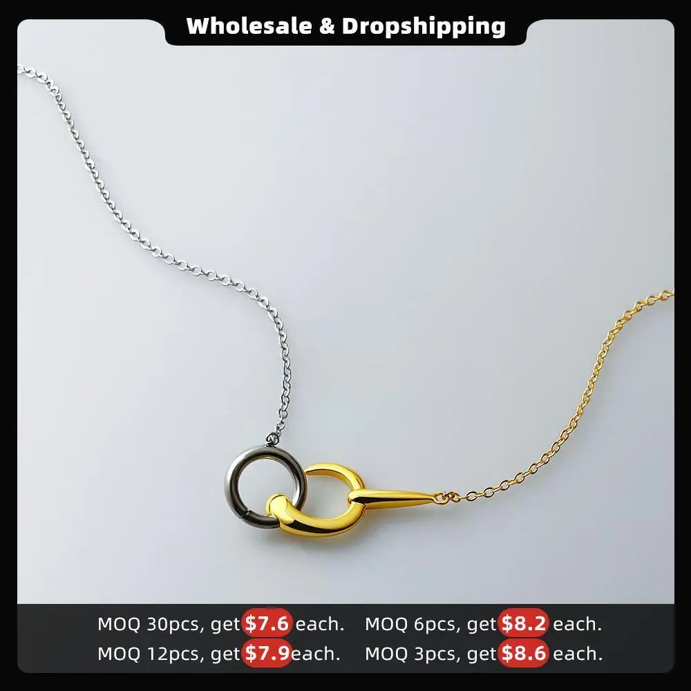 ENFASHION Collares Para Mujer Trending Necklaces 18K Gold Plated Mixed Color Pendants Necklace For Women Fashion Jewelry P223316