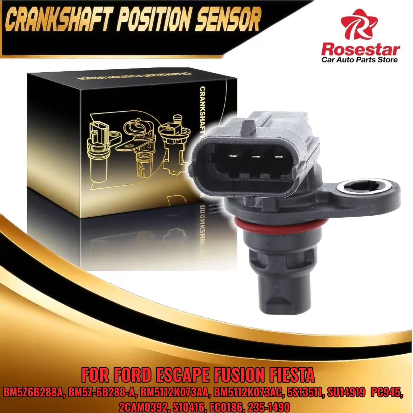 

BM5112K073AA Camshaft Position Sensor fits Ford Escape 13-19 Fusion Fiesta L4 1.5L 1.6L Turbo 5S13511 SU14919
