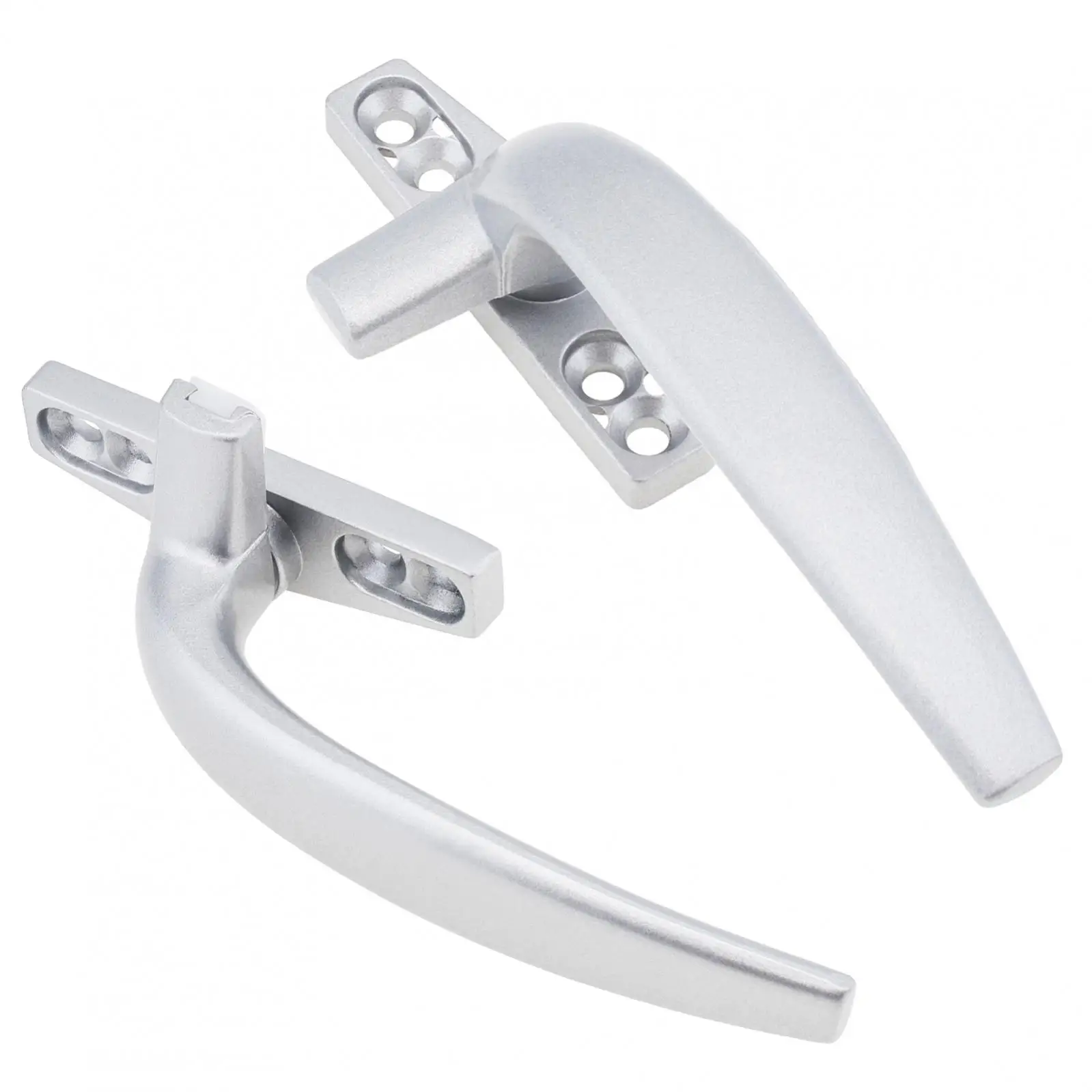 Aluminum Alloy 7 Letter Inner Flush Handle for Window Sliding Door Lock Cylinder Design for Home Office Bedroom