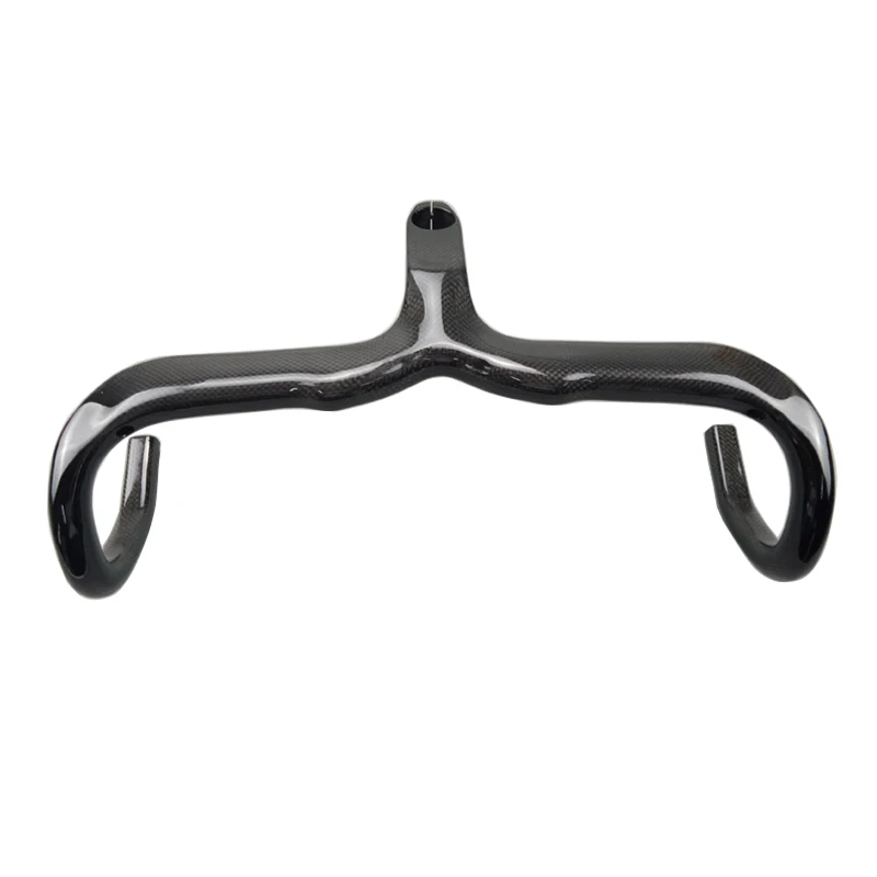 No Logo Integrated Carbon Road Handlebars, 28.6, Bicycle Handlebar Stem, Bike Handle Bars, Handle Drop Bar, Internal Routing