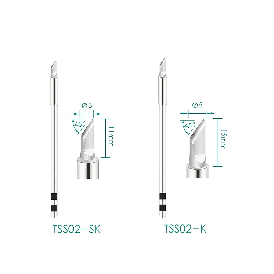 Original QUICK TS1200A Bleifreie Lötspitze Schweißstift-Werkzeug TSS02-SK TSS02-I TSS02-1C TSS02-J TSS02-KK Lötspitze – Detail 6