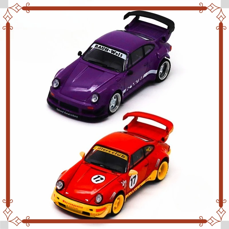 

ModelModel MM 1:64 RWB930 Purple/RWB964 idlers #17 Die-Cast Car Models Gifts