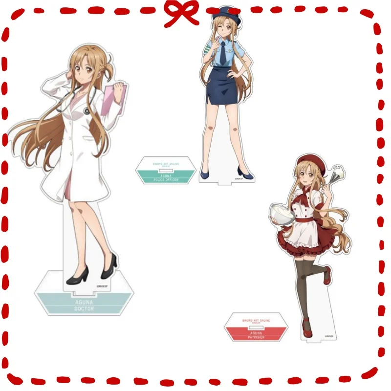 

Hot Anime Sword Art Online Cosplay Acrylic Stand Model Plate Holder Cake Topper Birthday Toy 15cm