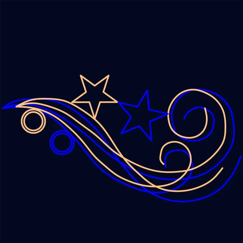 LED Pattern Decorative Lights for Holiday Parties and Custom Designs