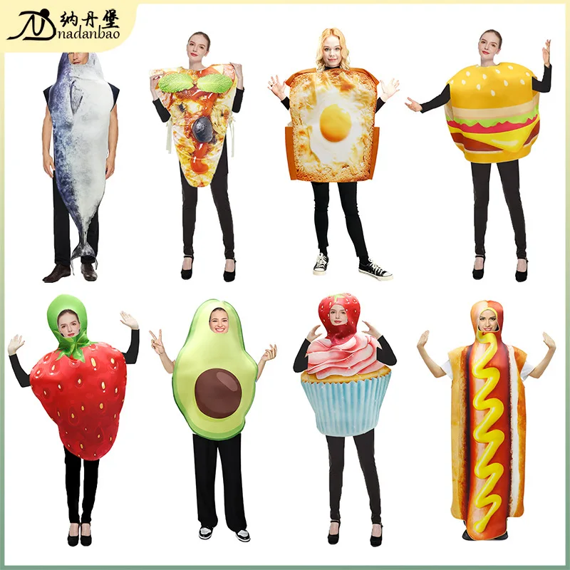 Carnival party cosplay adult stage performance costumes props dolls funny costumes stage makeup fruit costumes