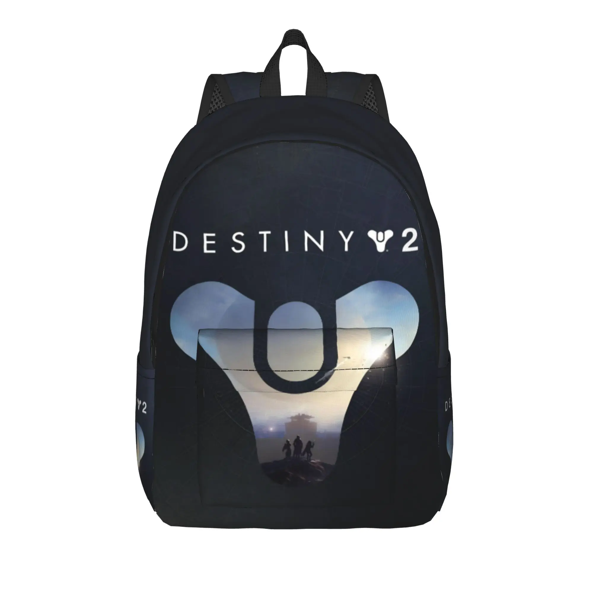 Destiny 2 Games Sac à dos pour hommes et femmes, sac à dos de travail pour étudiants, sacs en toile légers pour ordinateur portable
