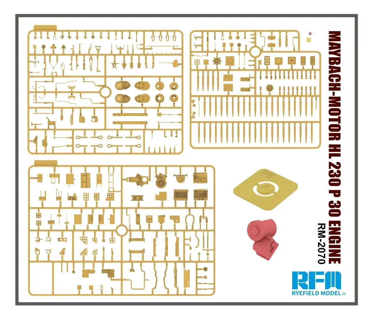 RYEFIELD MODEL RFM RM-2070 1/35 HL 230 P 30-motor - schaalmodelset