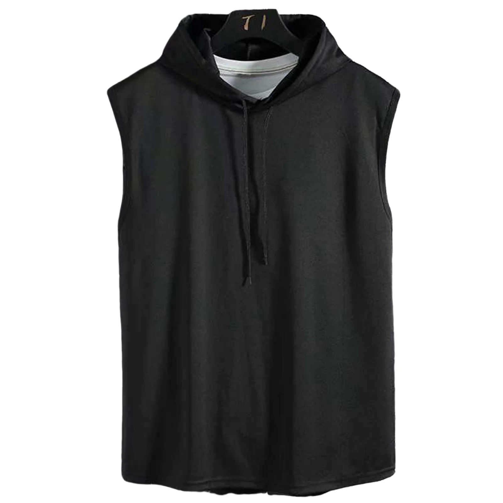 Men's Summer Sleeveless Shirt Comfortable to Wear Crop Tank Top T-Shirt for Outdoor Traveling Shopping Wear image 3
