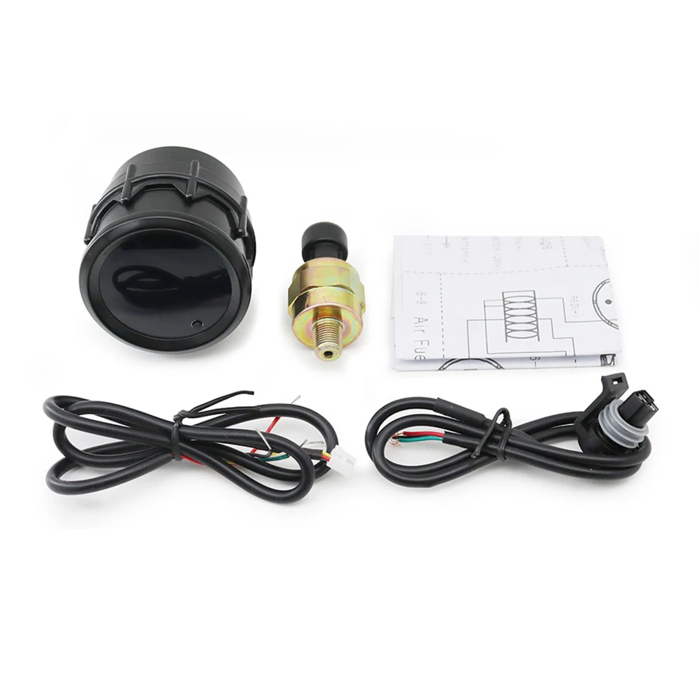2,52mm LED Getönte 7-Farben-Serie: Boost/Wassertemperatur/Öltemperatur/Öldruck/Voltmeter/Luft-Kraftstoff-Verhältnis/EGT/Drehzahlmesser für Fahrzeuge – Detail 21