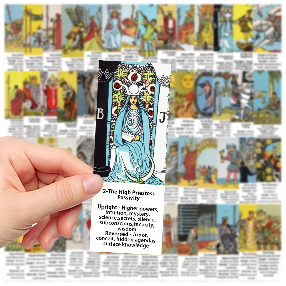 56pcs Retro Tarot Card Series Graffiti Stickers Suitable for Laptop Helmets Desktop Decorations DIY Stickers Toys Wholesale