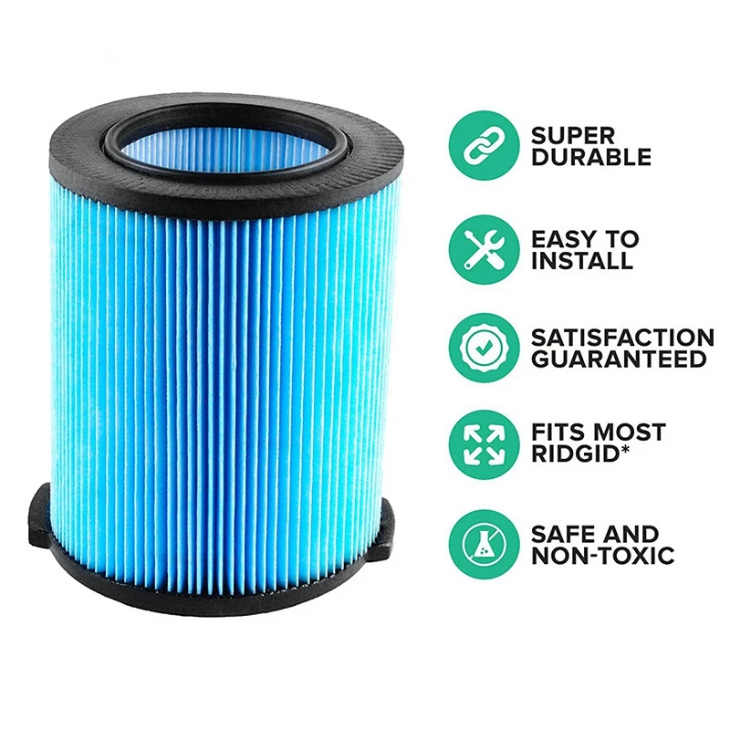 Replacement Filter for Ridgid VF5000 5-20 Gallon Wet Dry Vacuums Pleated Paper Rigid Vacuum Cartridge Filter