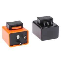 12V Adjustable Frequency Turn Signals Blinker Indicator 2 Pin LED Flasher Relay For Motorcycle Performance Accessories