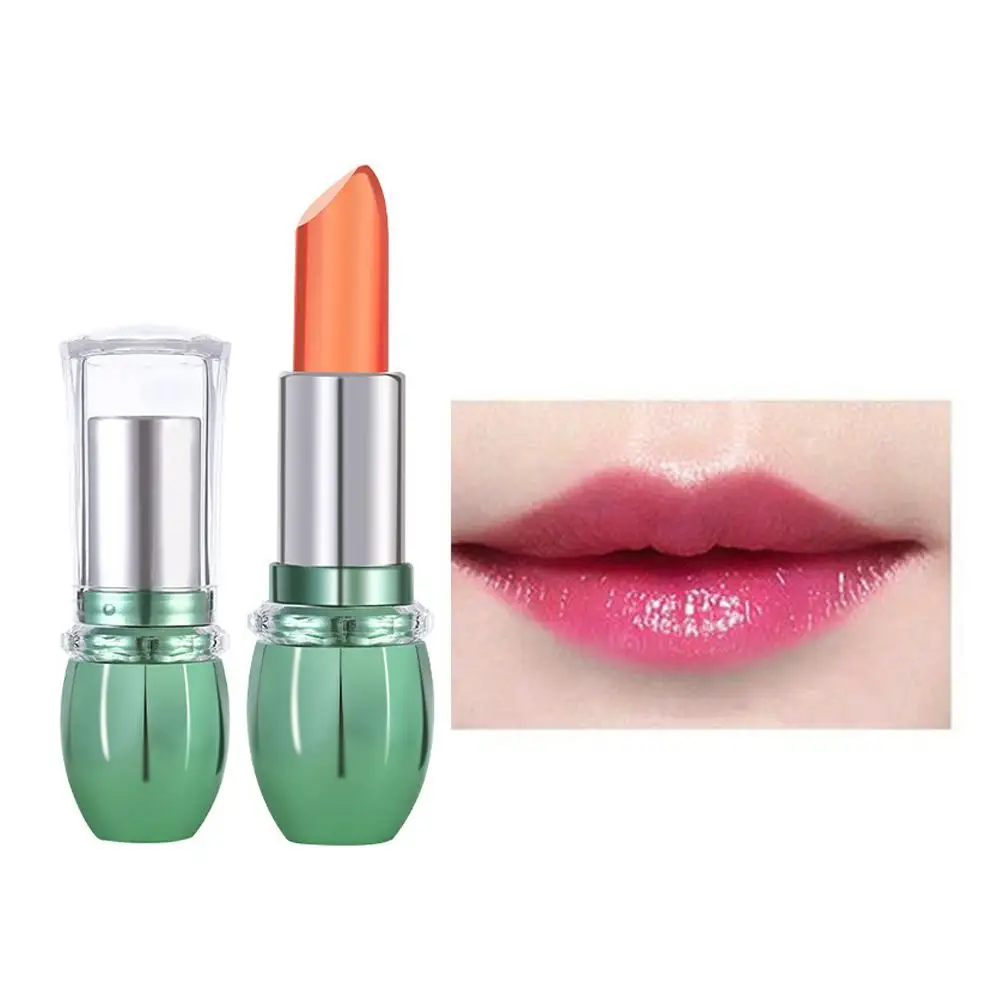 Lápiz Labial Mágico de Aloe Vera que Cambia de Color, Bálsamo Labial con Sensor de Temperatura, Resistente al Agua, a Prueba de Manchas, Hidratante, Maquillaje Coreano
