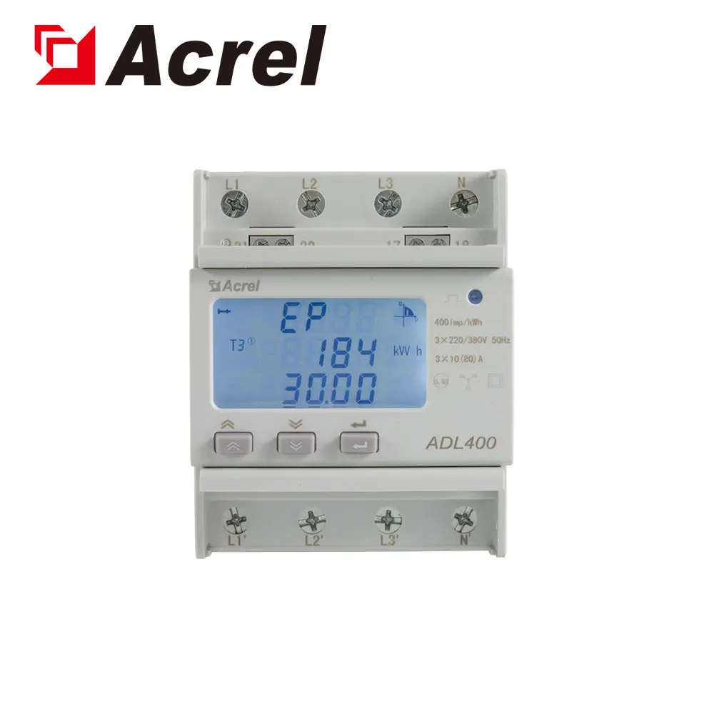 Acrel ADL400 RS485 Communication Three Phase Din Rail Electricity kWh Power Consumption Monitor Energy Meter