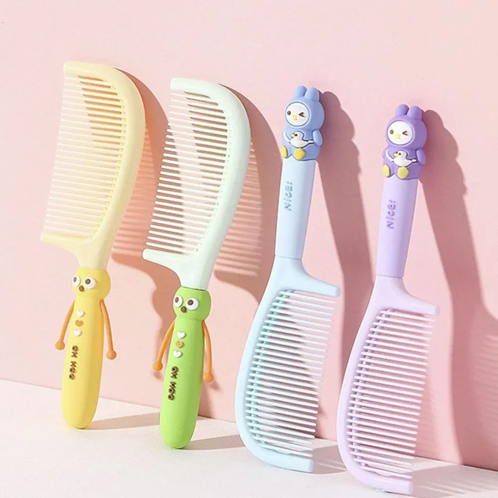 Hair Brush Cute Cartoon Hairdressing Comb Durable Anti-static Pointed Tail Combs Fine-toothed Portable Straight Hair Comb Girls