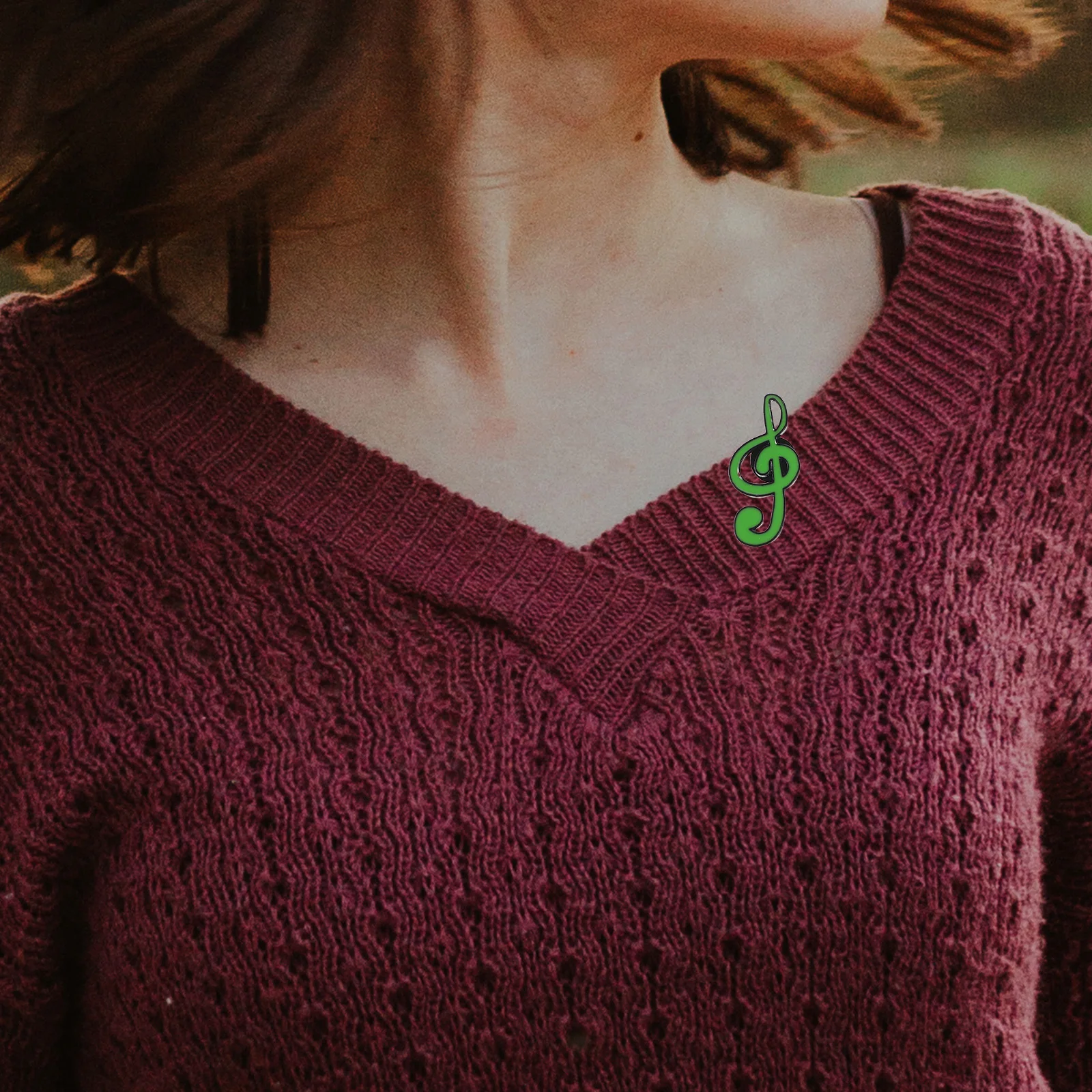 

12 Pcs Musical Theme Brooch Cute Note Clothing Clip Pin Alloy Guitar Lapel Metal