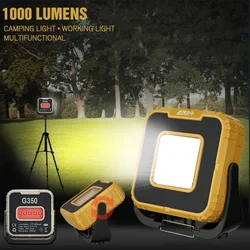 New Portable LED Spotlight 1000LM Super Bright 3000mAh LED Work Light Rechargeable Outdoor Camping Lamp Waterproof Working Light