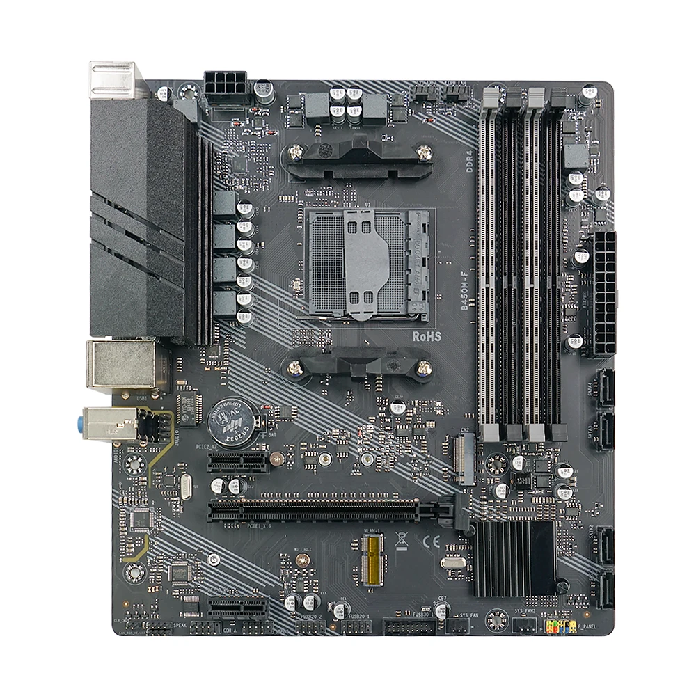 Placa base de ordenador AMD B450, enchufe DDR4 de doble canal, placa madre de escritorio Am4 para PC de juegos