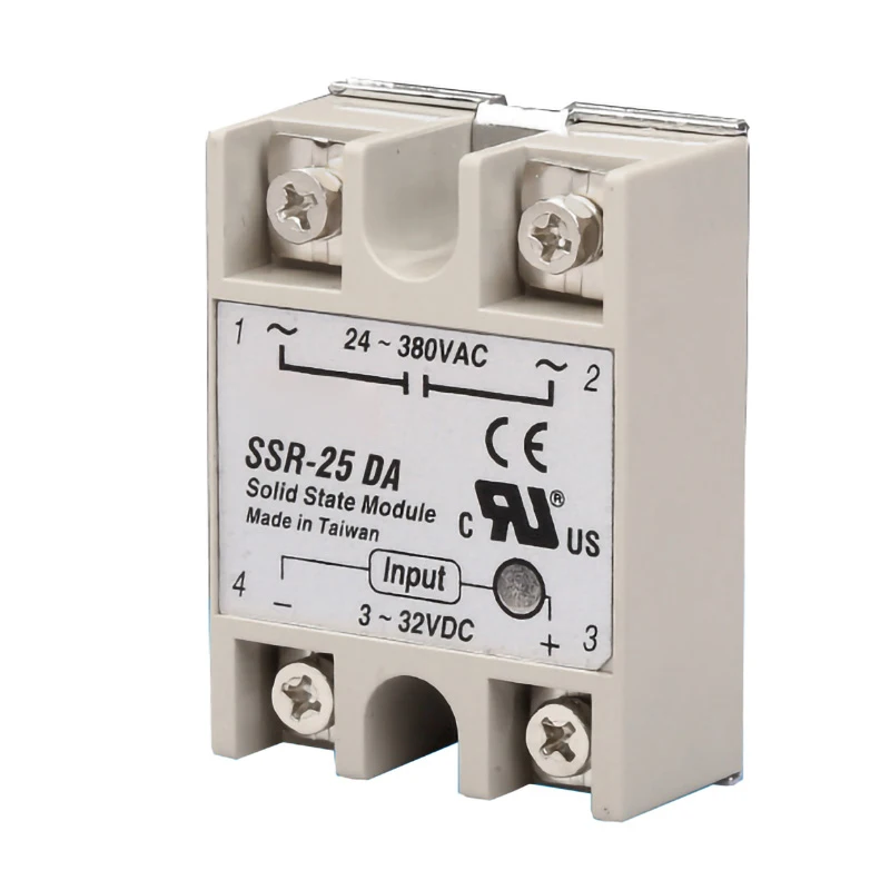 SSR-25 DA 25A 3-32V DC TO 24-380V AC SSR 25DA Solid Plastic Cover SSR-25 DA Spot