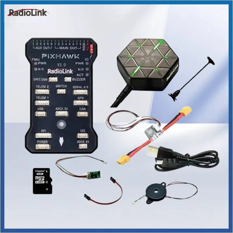 Radiolink Pixhawk PIX 2.4.8 APM 32-битный контроллер полета FC с GPS M8N SE100 для RC Drone Quadcopter/6-8 Axis Multirotor